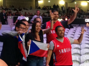 Srpski i češki navijači ujedinjeni protiv Hrvatske