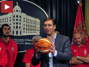 Košarkaši Srbije na prijemu kod premijera Vučića