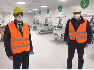  У Италији за десет дана изграђена болница интензивне неге 