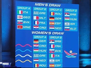 “Делфини“ у групи са Мађарском, Израелом и Словенијом на Европском првенству
