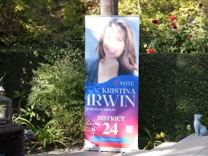 Kristina Irvin u borbi za mesto senatora u Kaliforniji